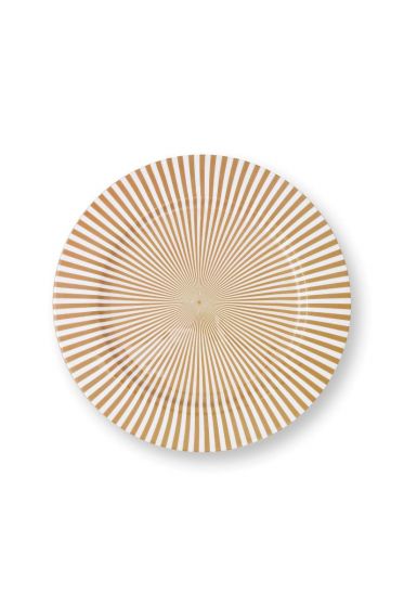 Pip-Studio-Plate-Metal-Stripes-White-Gold-32cm