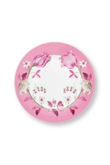 Pip-Studio-Breakfast-Plate-Jolie-Tulip-Pink-23cm