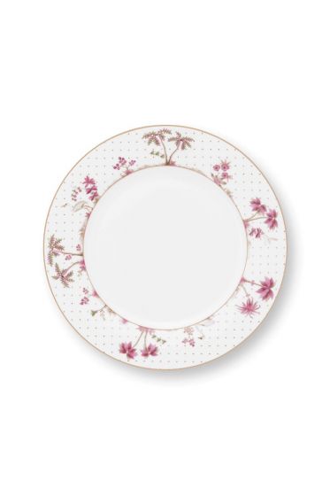 Pip-Studio-Dinerbord-Jolie-Stippen-Goud-Roze-26.5cm