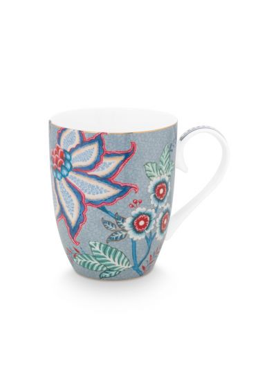 mug-flower-festival-light-blue-flower-print-large-pip-studio-350-ml