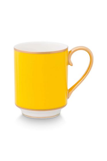 mug-small-with-ear-pip-chique-gold-yellow-250ml-porcelain-pip-studio