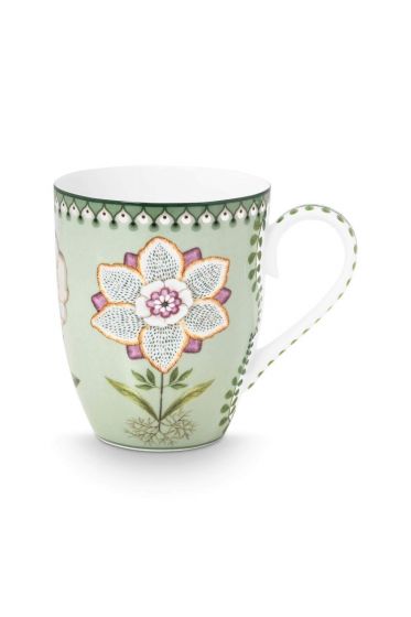 Pip-Studio-Tasse-Gross-Lily&Lotus-Hellgrün