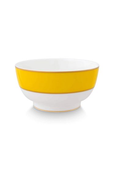 bowl-pip-chique-gold-yellow-18cm-bone-china-porcelain-pip-studio