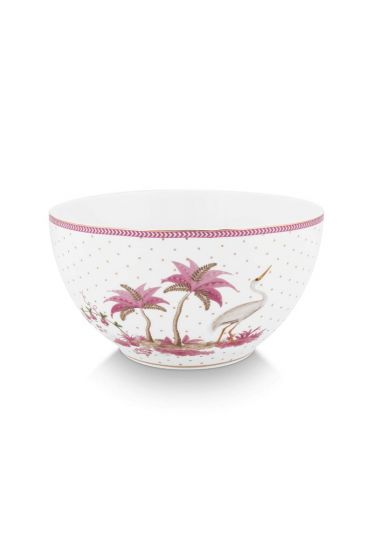 Pip-Studio-Bowl-Jolie-Dots-Gold-Pink-18cm