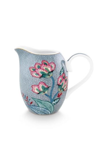 jug-small-flower-festival-light-blue-250-ml-floral-porcelain-pip-studio