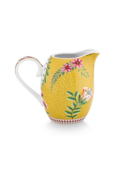 jug-la-majorelle-yellow-250-ml-floral-porcelain-pip-studio