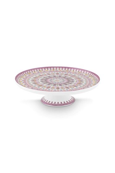 mini-cake-tray-lily-lotus-moon-delight-multi-21cm-flowers-porcelain-pip-studio