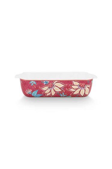 baking-dish-rectangular-flower-festival-dark-pink-flower-print-27.5-cm-18.5-cm-6.5-cm-pip-studio