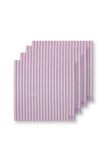 set-4-napkins-stripes-lilac-40x40cm-khaki-striped-cotton-pip-studio