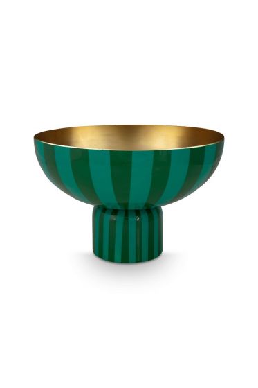 Pip-Studio-High-Tray-Metal-Stripes-Green