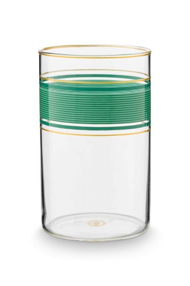 longdrink-glass-chique-green-360ml-stripes-pip-studio