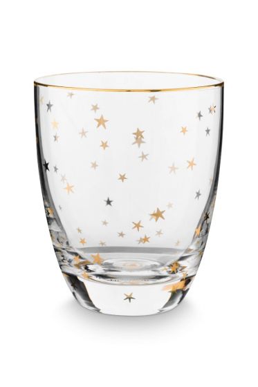 royal-winter-white-water-glass-stars-gold-360ml-pip-studio