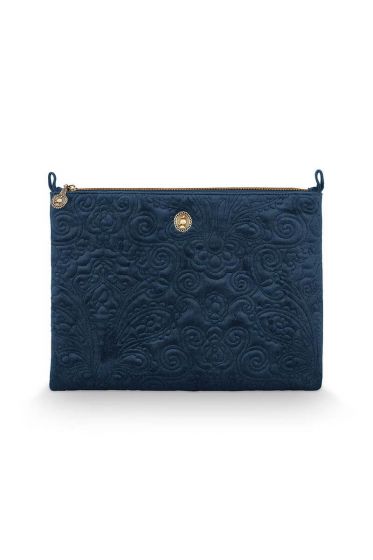 cosmetic-flat-pouch-large-velvet-quiltey-days-blue-30x22x1-cm-pip-studio-velvet