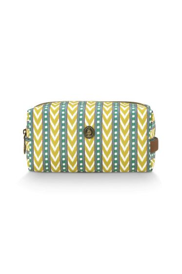 Pip-Studio-Coco-Necessaire-Mittel-Samba-Streifen-Limette