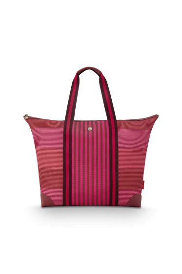 Pip-Studio-Tilda-Tote-Bag-Large-Streep-Roze