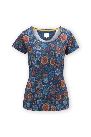 Top Short Sleeve Señorita Pip Dark Blue