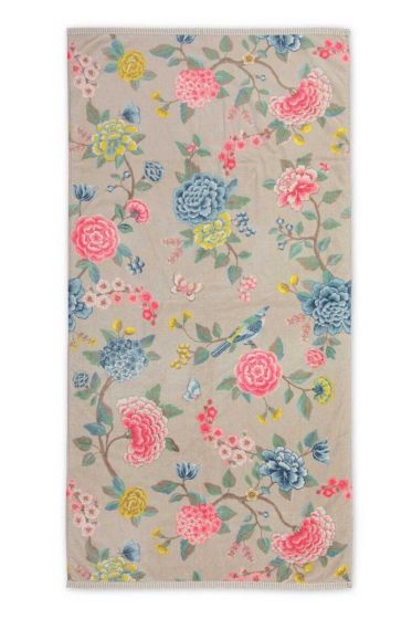 Bath-towel-xl-floral-khaki-70x140-good-evening-pip-studio-cotton-terry-velour