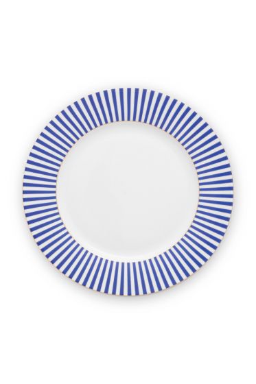 plate-royal-stripes-26.5-cm-6/24-blue-white-pip-studio-51.001.247