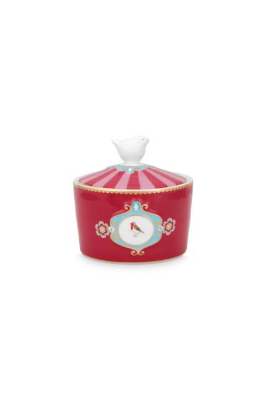 suiker-pot-love-birds-in-rood-en-roze-met-vogel