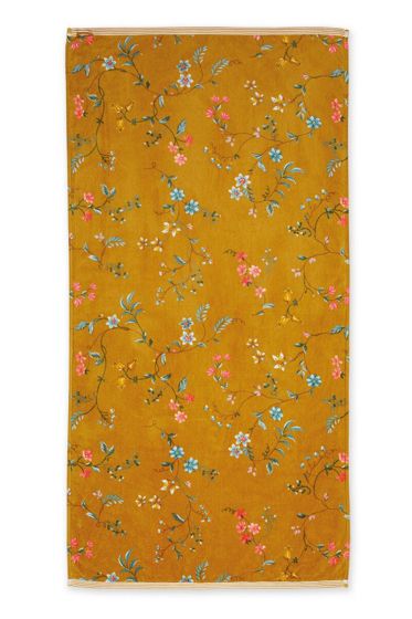 Duschlaken-handtuch-xl-blumen-gelb-70x140-les-fleurs-pip-studio-baumwolle-velours-frottier