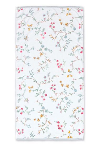 Bath-towel-xl-floral-white-70x140-les-fleurs-pip-studio-cotton-terry-velour