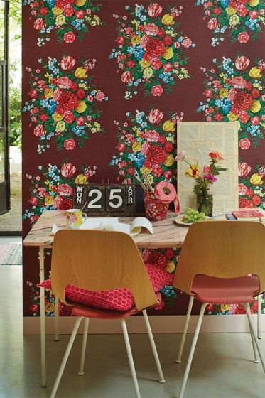 wallpaper-non-woven-vinyl-flowers-Burgundy-pip-studio-dutch-painters