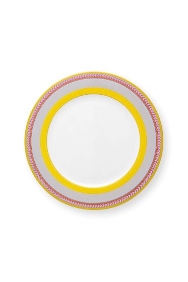 plate-pip-chique-stripes-yellow-28cm-bone-china-porcelain-pip-studio