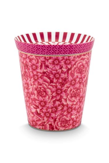 set-2-mug-small-without-ear-royal-flower-tea-tip-dark-pink-230ml-porcelain-pip-studio