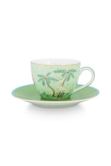 espresso-cup-&-saucer-jolie-green-gold-details-porcelain-pip-studio-120-ml