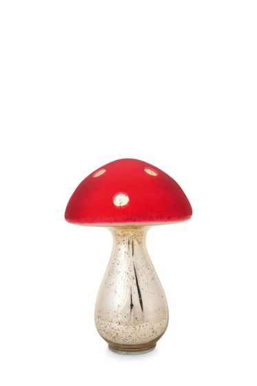 Mushroom-decoration-red-glass-pip-studio-24-cm