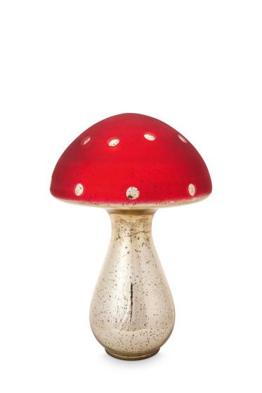 Mushroom-decoration-red-glass-pip-studio-30-cm
