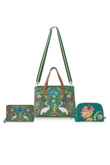 Gift-set-set-bag-set-green-floral-botanical-three-piece-pip-studio