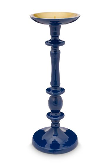 porcelain-candle-holder-dark-blue-royal-pip-studio-36-cm