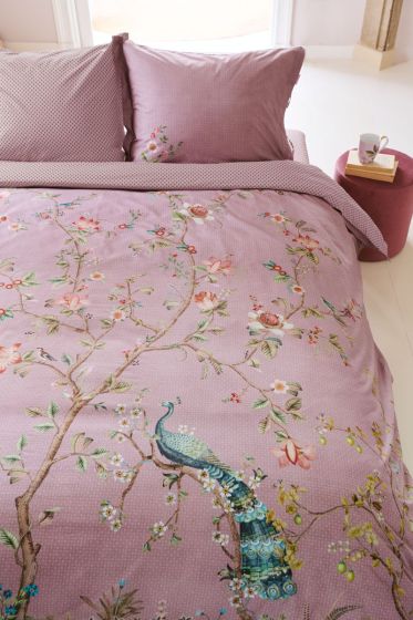 pillowcase-okinawa-lila-peacock-branches-flowers-cotton-pip-studio