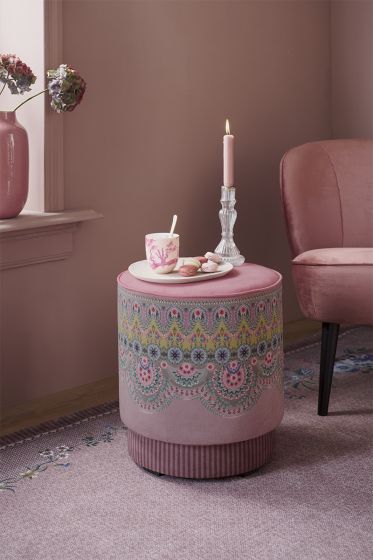 Stool-pouf-high-pink-velvet-la-majorelle-pip-studio-45x40-cm