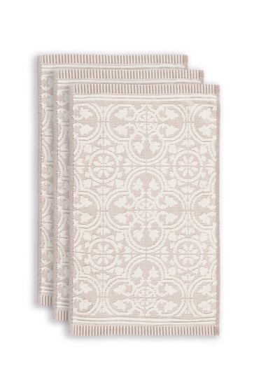 Guest-towel-set/3-baroque-print-khaki-30x50-pip-studio-tile-de-pip-cotton