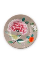 petit-four-plate-khaki-flower-birds-print-blushing-birds-pip-studio-12-cm