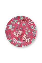 under-plate-flower-festival-dark-pink-floral-print-pip-studio-32-cm