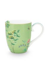 mug-jolie-green-heron-XL-porcelain-pip-studio-450-ml