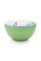 bowl-jolie-green-gold-details-porcelain-pip-studio-15-cm