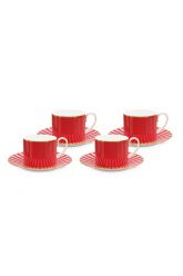 Espresso-set-4-cup-and-saucer-125-ml-red-details-love-birds-pip-studio
