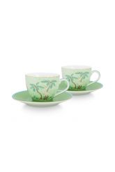 espresso-cup-&-saucer-set/2-jolie-green-gold-details-280-ml-pip-studio
