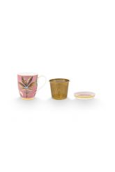 thee-set-la-majorelle-roze-botanische-print-cadeau-set-pip-studio-350-ml