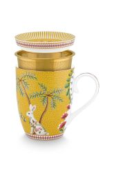 tea-for-one-la-majorelle-yellow-bunny-palm-tree-tea-infuser-mug-tea-tip-porcelain-pip-studio