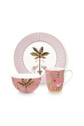 set-3-ontbijt-set-la-majorelle-roze-bloemig-mok-bord-kom-350--ml-21-cm-15-cm-porselein-pip-studio
