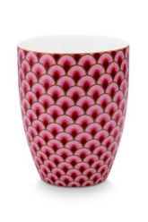 drinking-mug-dark-pink-wave-pattern-300-ml-pip-studio-suki-porcelain