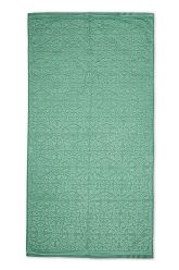 Handdoek-XL-barok-print-groen-70x140-tile-de-pip-katoen