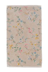 Bath-towel-floral-khaki-55x100-les-fleurs-pip-studio-cotton-terry-velour