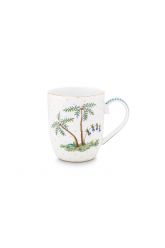 porselein-mug-small-jolie-dota-gold-145-ml-6/48-wit-pip-studio-palmtrees-51.002.241