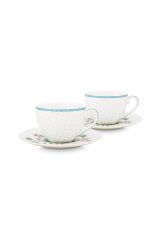 porcelain-set/2-espresso-cups-&-saucers-jolie-dots-gold-120-ml-1/24-white-blue-flowers-51.004.118